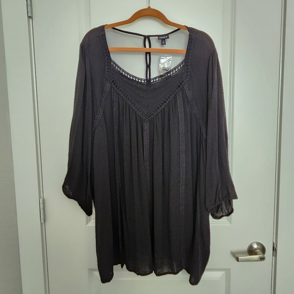 Black flowy blouse